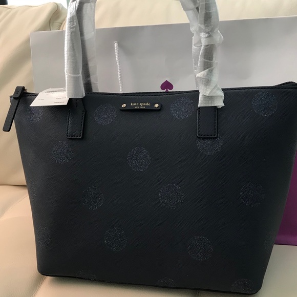 kate spade Handbags - NWT KATE SPADE HANI HAVEN LAND FRCHNY POLKA DOT